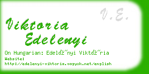 viktoria edelenyi business card